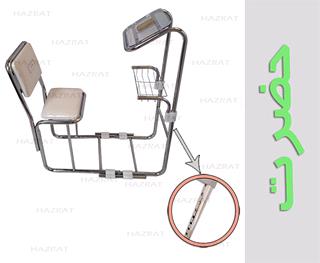 صندلی نماز پشت چرمی تنظیمی دکمه دار